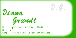 diana grundl business card